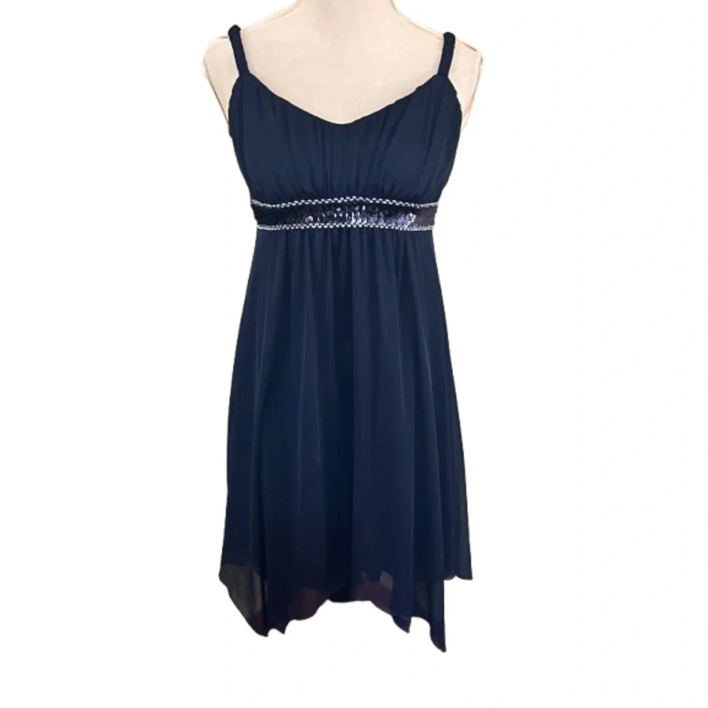 Enfocus Studio Sleeveless Sweetheart Dress Sequin Prom Cocktails Formal Size 8